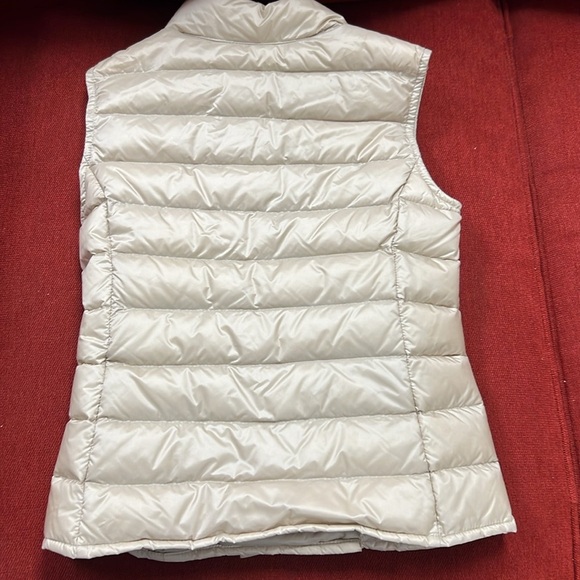Moncler Kid Liane Down Vest new size 8 in light beige - Picture 6 of 6